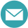 Icon in Türkis mit einem Mail-Symbol